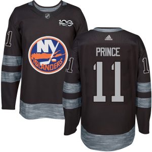 Herren New York Islanders Eishockey Trikot Shane Prince #11 Authentic Schwarz 1917-2017 100th Anniversary